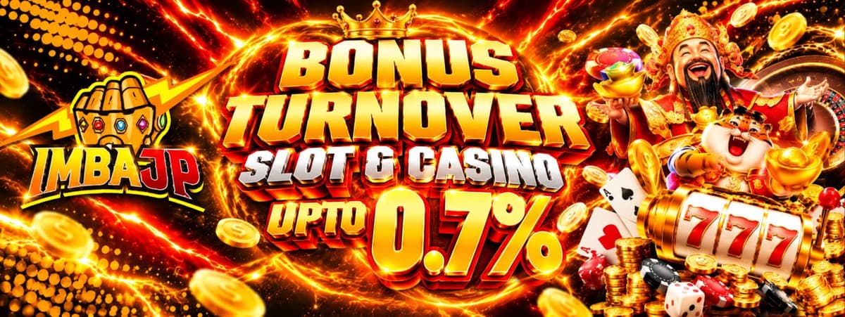 Bonus Comission Live Casino & Slot up to 0.7% Banner